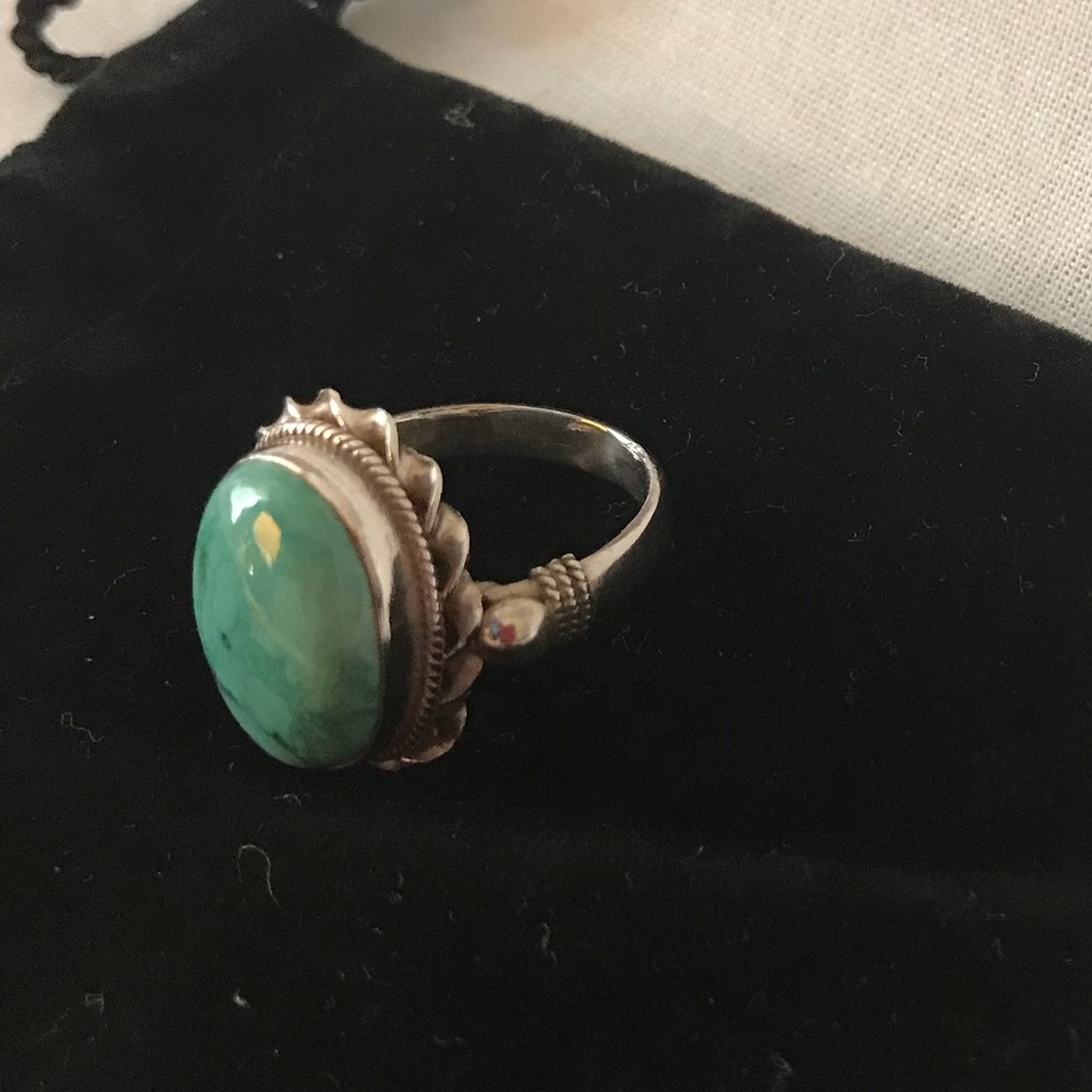 Sterling silver and turquoise ring